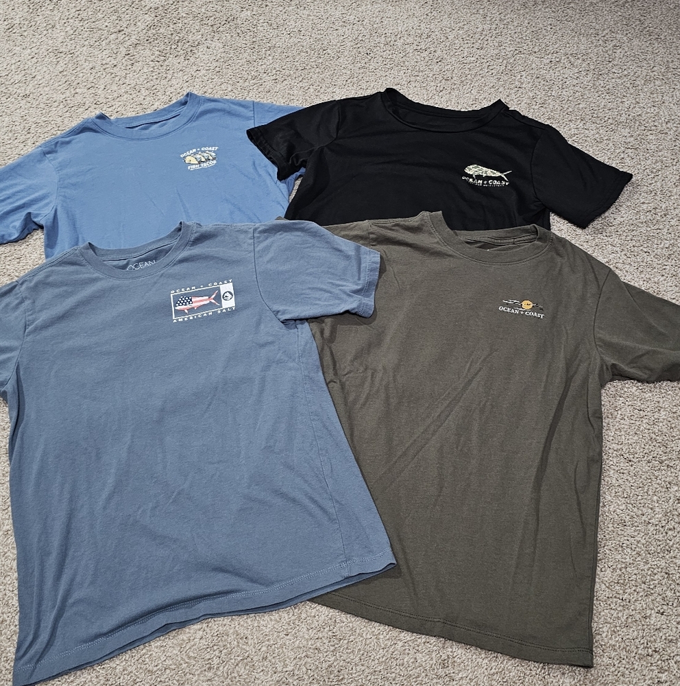 Kids Short Sleeve Tees - Blue, Black, and Olive